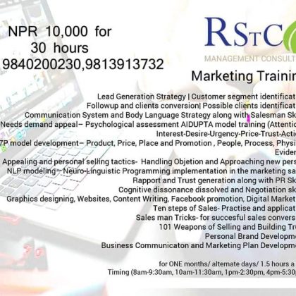 Sales & Marketing Training